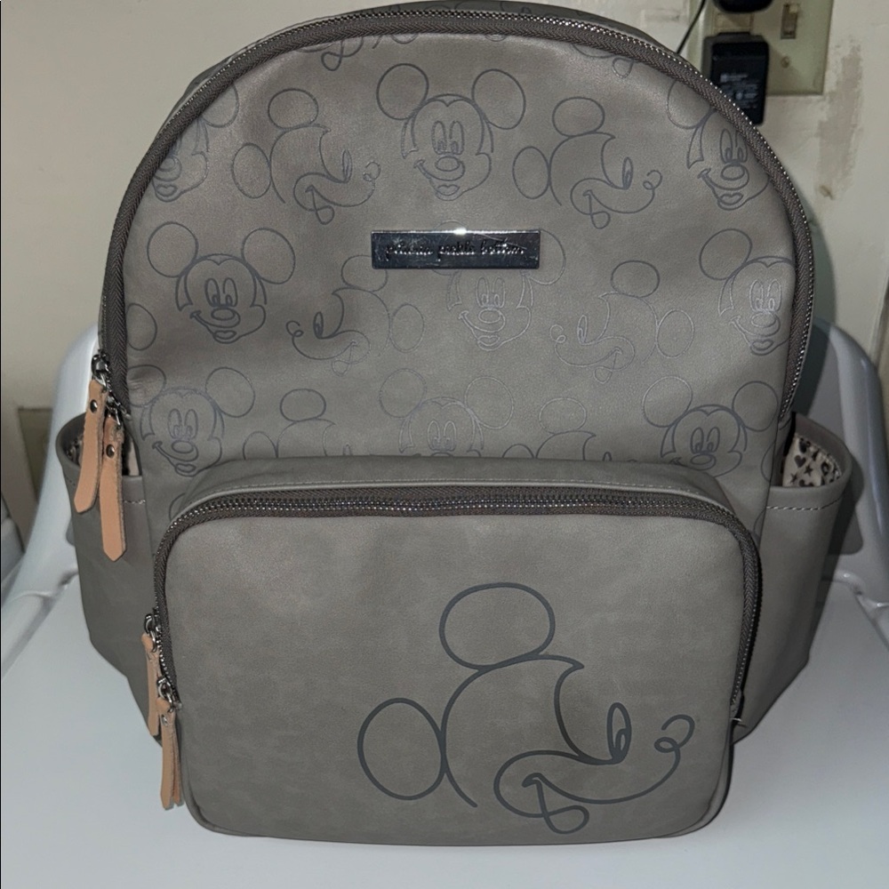 Petunia Pickle Bottom Mickey Mouse Backpack in Gray